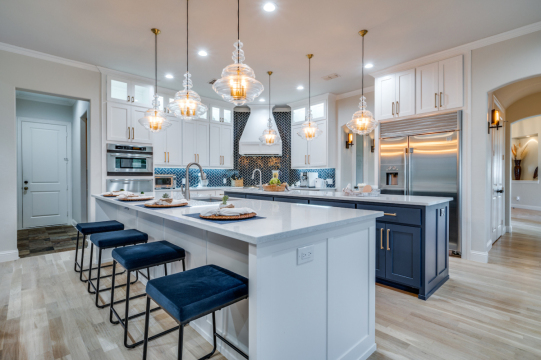 kitchen renovation with bar seating