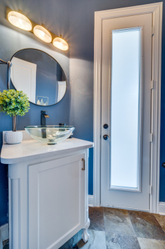 powder room vanity